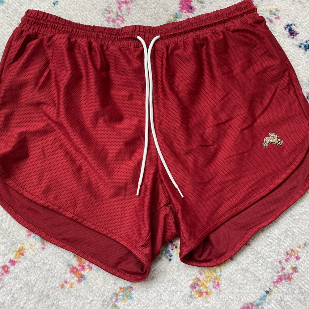 Tracksmith van Cortlandt shorts, red, medium